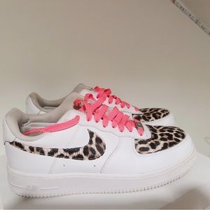 CUSTOM LEOPARD AIR FORCE 1s